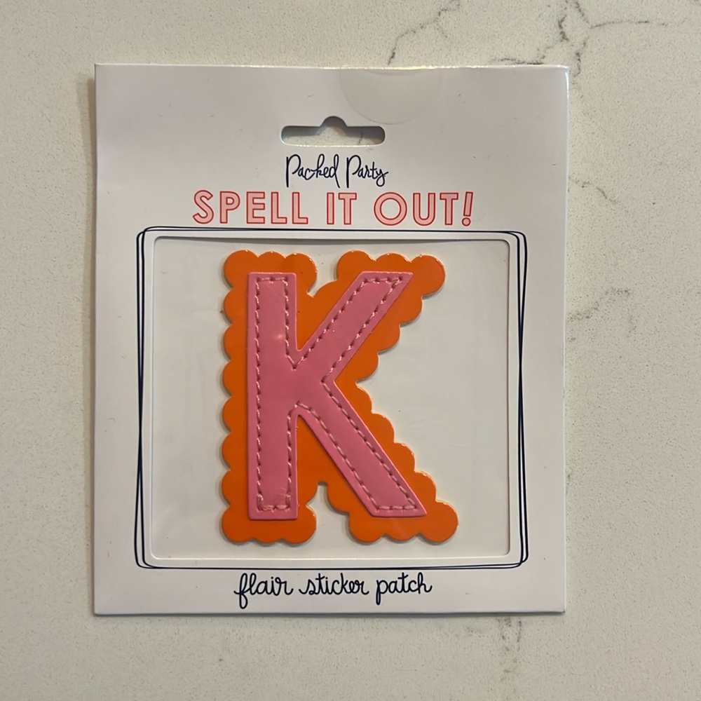 Packed party K sticker patch